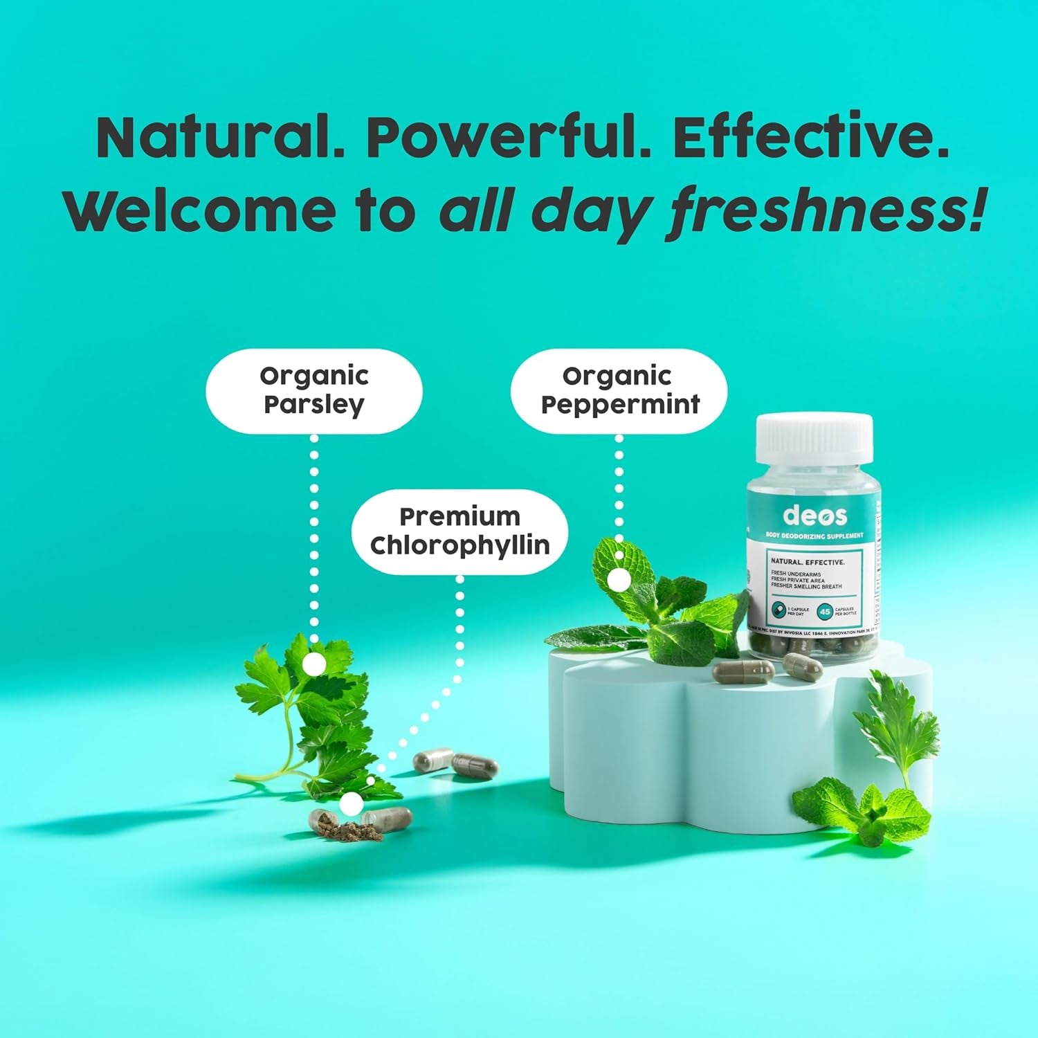 DEOS Internal Deodorant Capsules